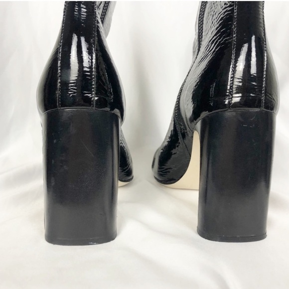 Rag & Bone Ellis Patent Leather Boots Black - Picture 4 of 5